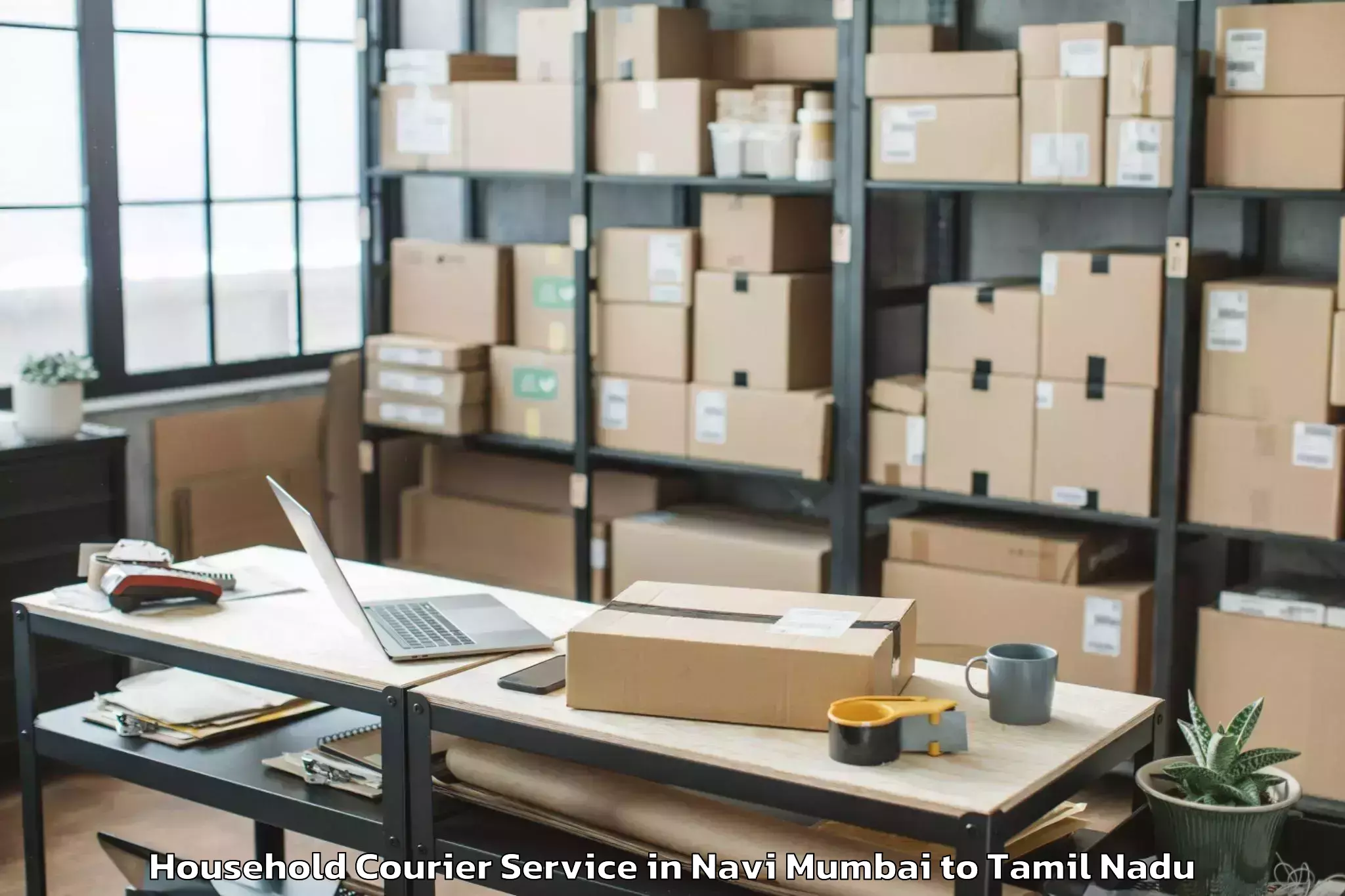 Reliable Navi Mumbai to Guindy Thiru Vi Ka Estate Household Courier